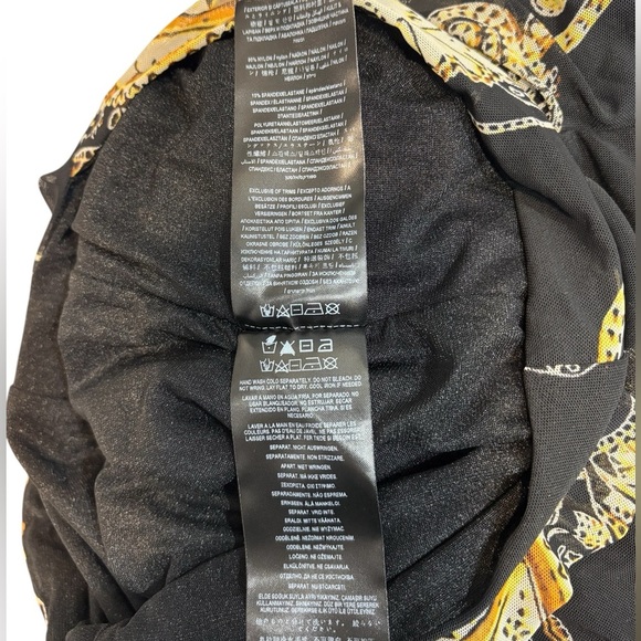 NWOT, Marciano by Guess, Black & Gold Paisley Pattern Dress, Small - Picture 10 of 11